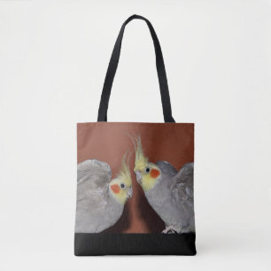 Cockatiel Duo All Over Print Bag