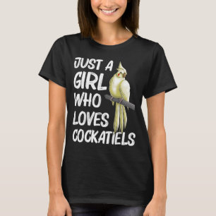 Cockatiel for Girls Kids Bird Parrot Owner T-Shirt