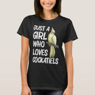Cockatiel for Girls Kids Bird Parrot Owner T-Shirt