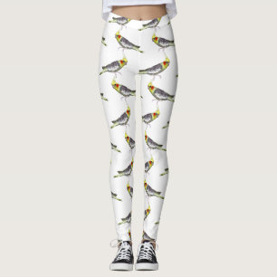 Cockatiel Frenzy Leggings (choose colour)
