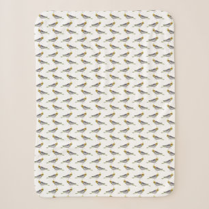 Cockatiel Frenzy Sherpa Blanket (choose colour)