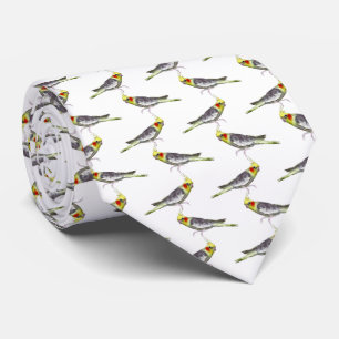 Cockatiel Frenzy Tie Double Sided (Choose Colour)