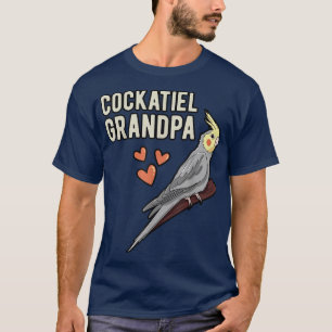 Cockatiel Grandpa Parrot Owner Grandfather Cockato T-Shirt