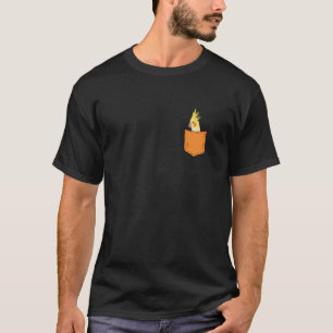 Cockatiel in Pocket Design Funny Cockatiel T-Shirt