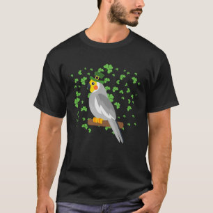 Cockatiel Leprechaun Shamrock St Patricks Day T-Shirt