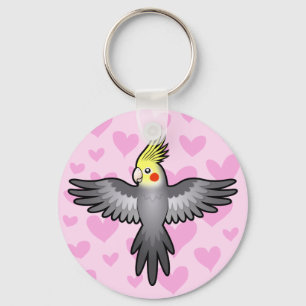 Cockatiel Love Key Ring
