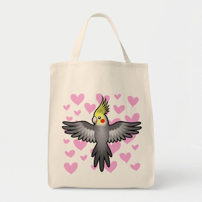 Cockatiel Love Tote Bag (Front)