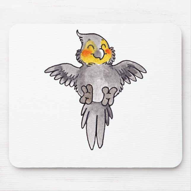 Cockatiel Mouse Pad (Front)