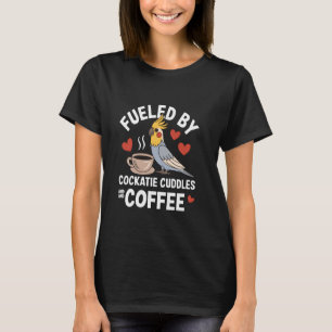 Cockatiel Mum Bird Caffeine Lover Coffee Mama Moth T-Shirt