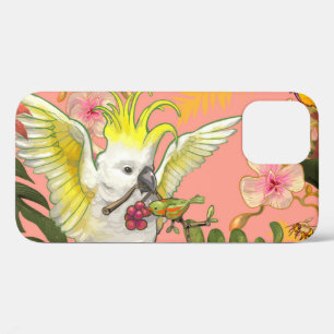 Cockatiel on Pink iPhone 12 Case