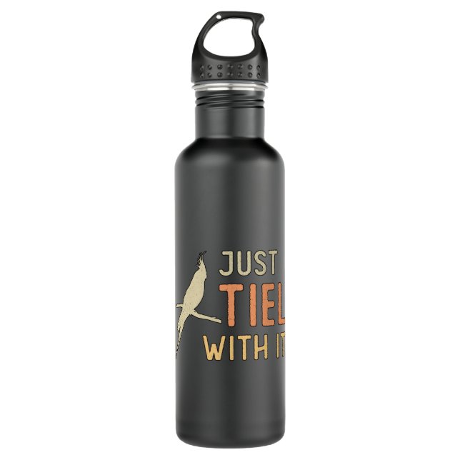 Cockatiel Owners Just Tiel With It Cockatiels Bird 710 Ml Water Bottle (Front)
