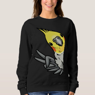 Cockatiel Parrot From Side Sweatshirt
