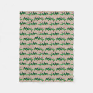 Cockatiel Party Fleece Blanket (Gold)