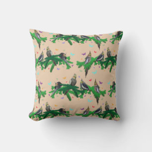 Cockatiel Party Pillow (Gold)