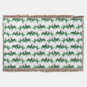 Cockatiel Party Throw Blanket (choose colour)