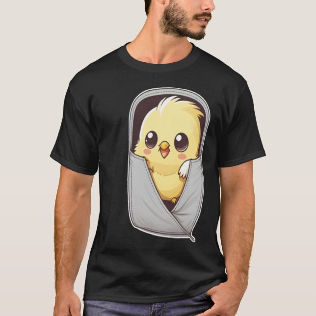 Cockatiel Pocket Quarrion Weiro Bird Parrot T-Shirt (Front)