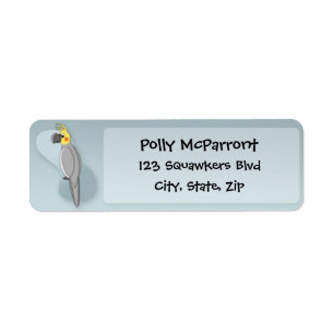 Cockatiel Return Address Label