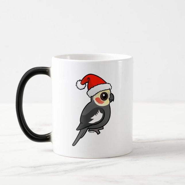 Cockatiel Santa Magic Mug (Left)