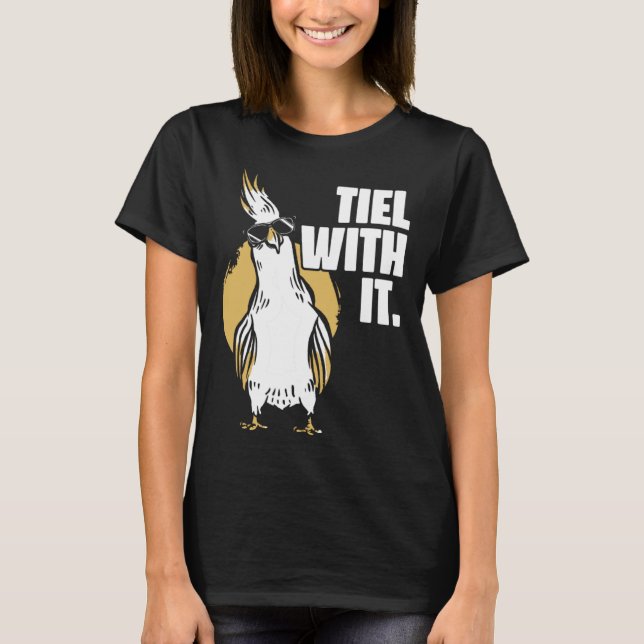 Cockatiel Tiel With It Cool Sunglasses Bird for Pa T-Shirt (Front)