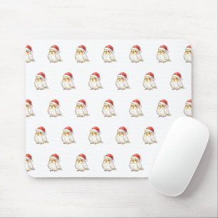 Cockatiel Wearing Santa Hat Mouse Pad