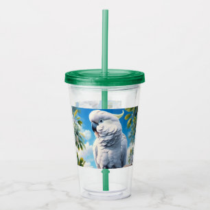 Cockatoo art  acrylic tumbler
