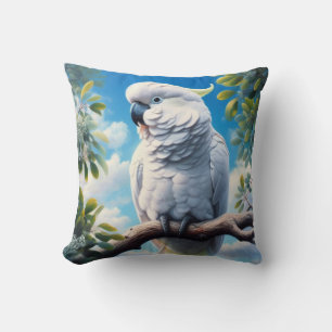 Cockatoo art cushion