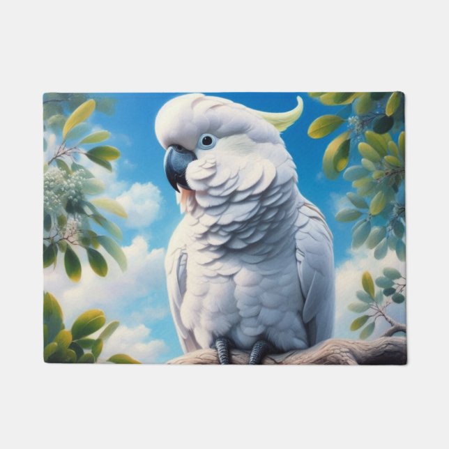 Cockatoo art  doormat (Front)