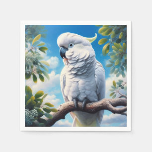 Cockatoo art napkin
