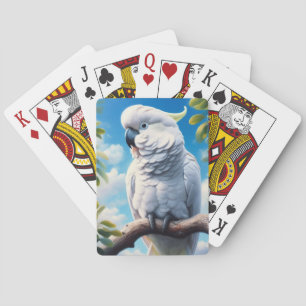 Cockatoo art playing cards