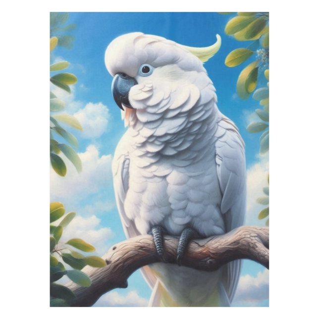 Cockatoo art  tablecloth (Front)