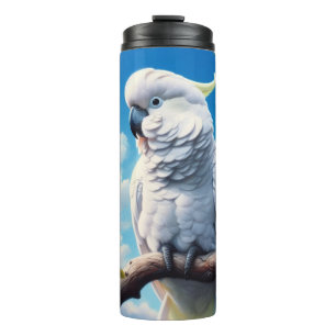 Cockatoo art  thermal tumbler