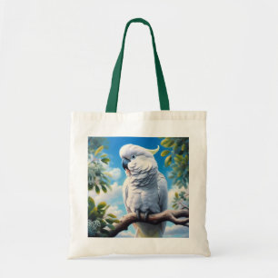 Cockatoo art tote bag