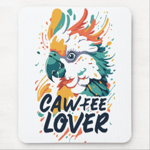 Cockatoo Coffee Lover Mouse Pad