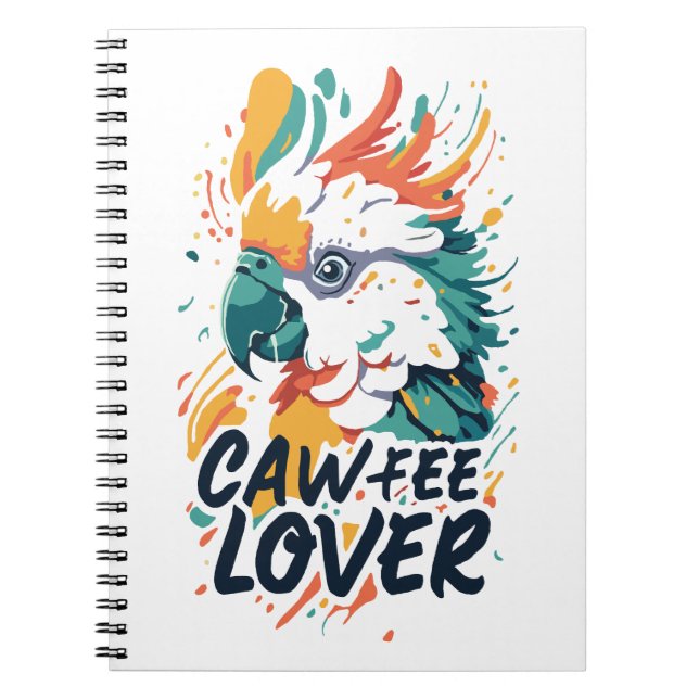 Cockatoo Coffee Lover Notebook (Front)