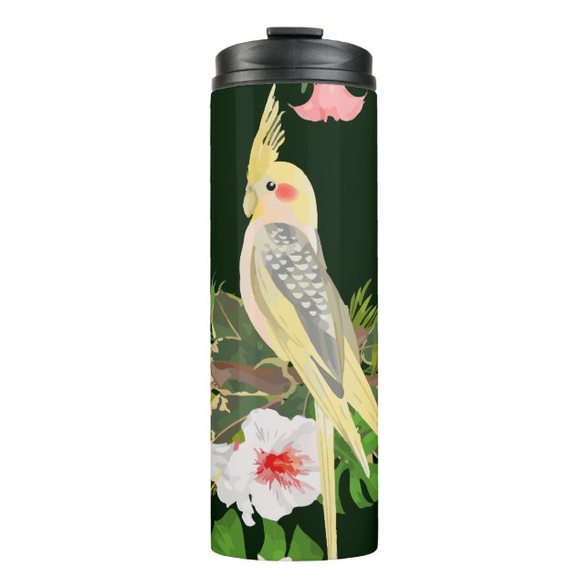 Cockatoo In The Rainforest Thermal Tumbler (Front)