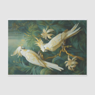 Cockatoo Lovers, White Feathers Elegance Tissue Paper