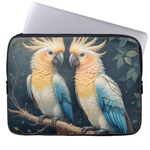 Cockatoo Parrot Couple Laptop Sleeve