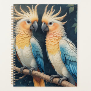Cockatoo Parrot Couple Planner