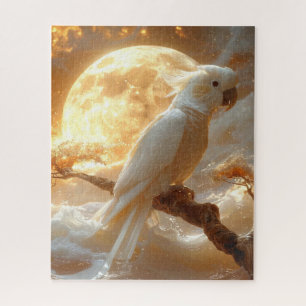 Cockatoo Parrot Fantasy Dreamscape Jigsaw Puzzle