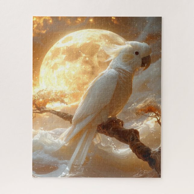 Cockatoo Parrot Fantasy Dreamscape Jigsaw Puzzle (Vertical)