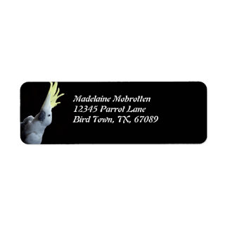 Cockatoo Parrot Return Address Label
