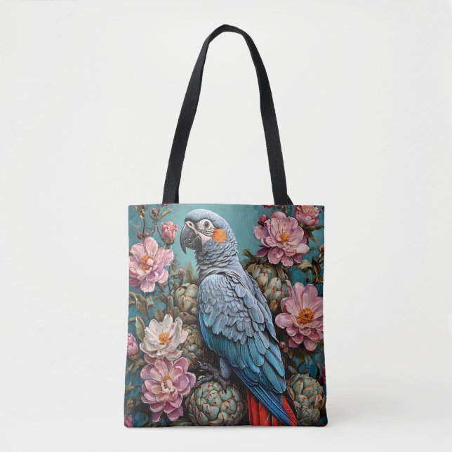 Cockatoo parrot tote bag (Front)