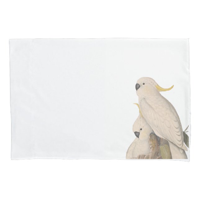 Cockatoo pillow cases 2 standard (Front-Left)