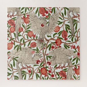 Cockatoo & Pomegranate by Walter Crane Art Nouveau Jigsaw Puzzle