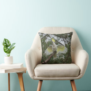 Cockatoo Spreading Wings Bird Australia Cushion
