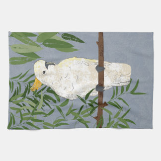 Cockatoo tea towel