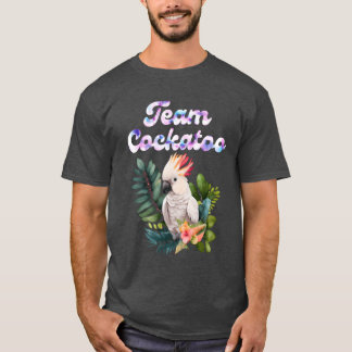 Cockatooeam Cockatoo Bird Lover Parrot Owners retr T-Shirt
