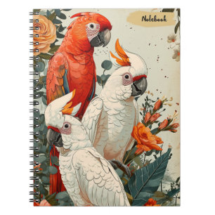 Cockatoos vintage  notebook