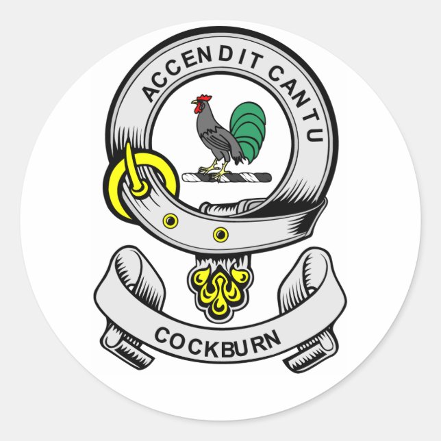 COCKBURN Coat of Arms Classic Round Sticker (Front)