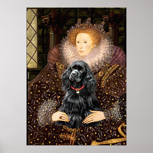 Cocker (black) - Queen Poster (Front)